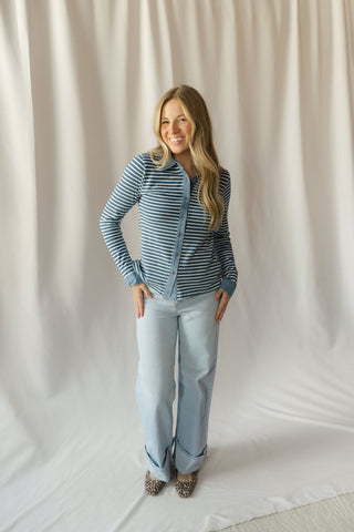 Marty Top, Denim Stripe
