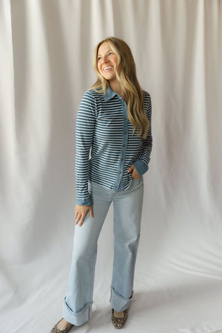 Marty Top, Denim Stripe