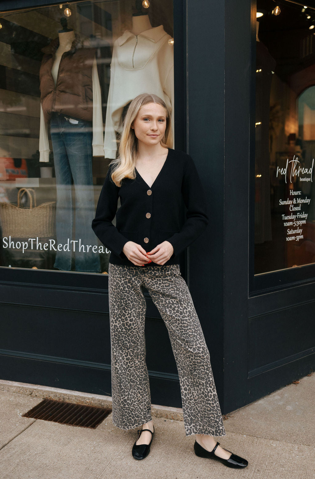 Button Up Cardigan, Black