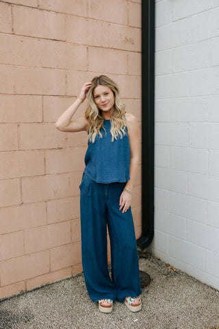 Dark Chambray Tank