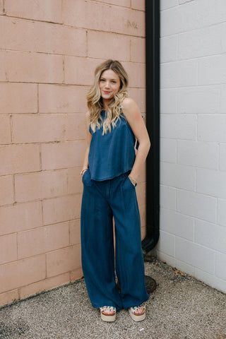 Dark Chambray Tank