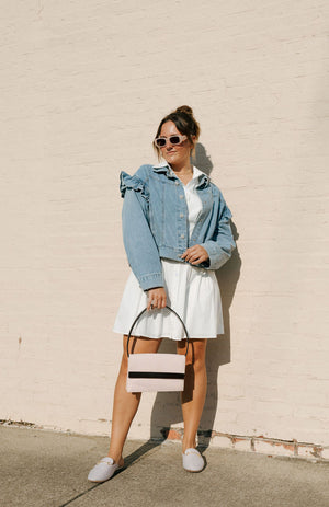 Ruffle Denim Jacket