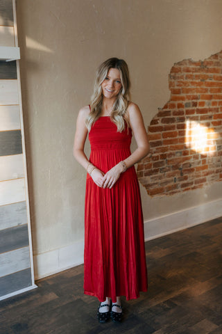 Helene Maxi Dress, Haute Red by Z Supply