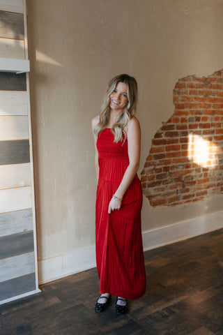 Helene Maxi Dress, Haute Red by Z Supply