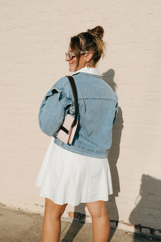 Ruffle Denim Jacket