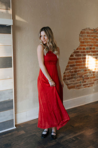 Helene Maxi Dress, Haute Red by Z Supply