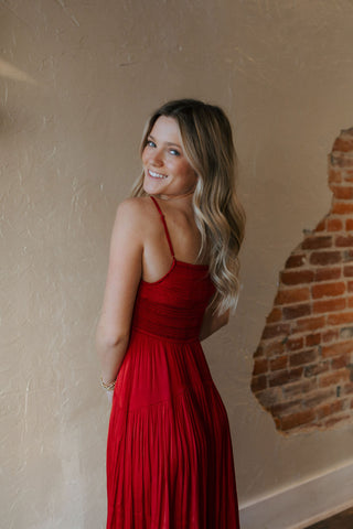 Helene Maxi Dress, Haute Red by Z Supply