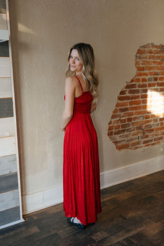 Helene Maxi Dress, Haute Red by Z Supply