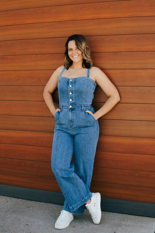 Corset Denim Jumpsuit *final sale*