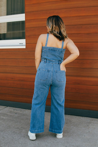 Corset Denim Jumpsuit *final sale*