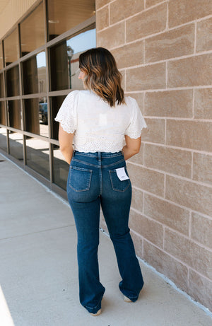 Eyelet Crop Top