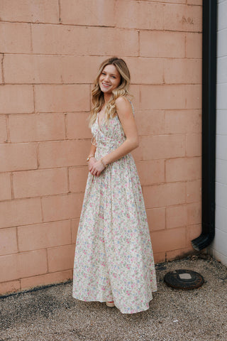 Floral Bustier Dress, Pink