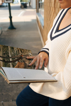 Varsity Sweater, Cream