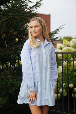 Stripe Shirt Dress