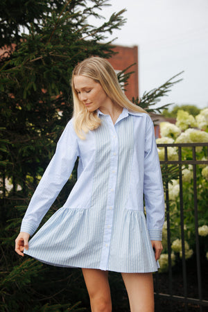 Stripe Shirt Dress