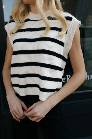 Stripe Sweater Vest