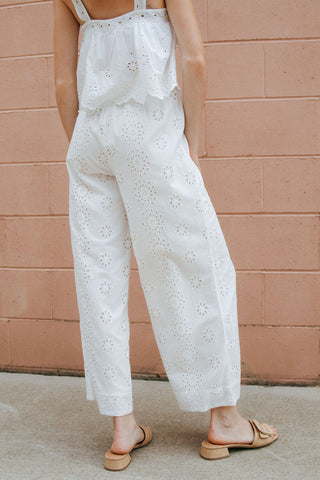 Sorrento Eyelet Pant, Sandstone by Z Supply *final sale