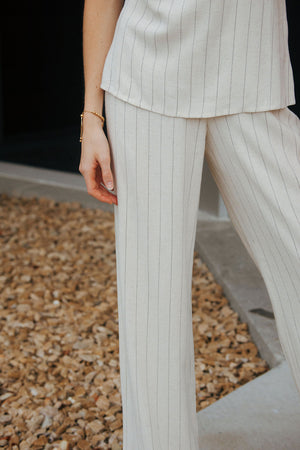 Linen Stripe Pants