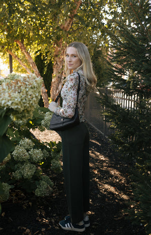 Mesh Floral Top, Cream