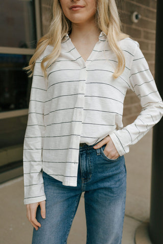 Rosanna Shirt, Ivory Black