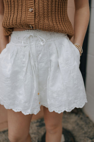 Crochet Skort, Ivory