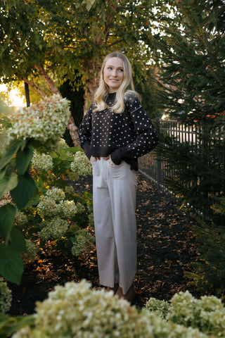 Patterned Sweater, Brown