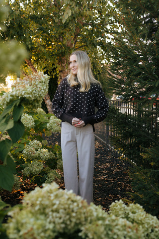 Patterned Sweater, Brown