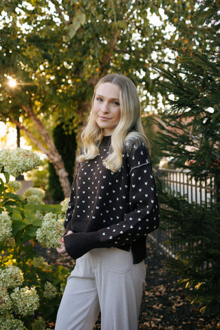 Patterned Sweater, Brown