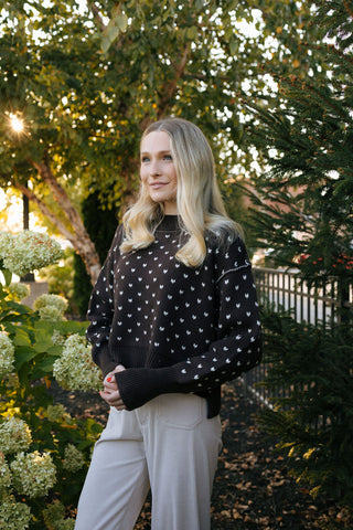 Patterned Sweater, Brown