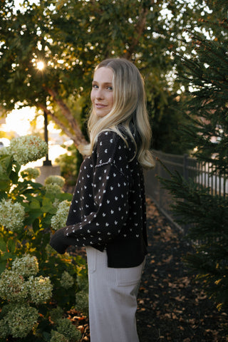 Patterned Sweater, Brown