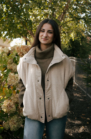 Sherpa Vest, Taupe