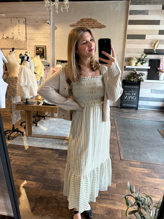 Marley Stripe Dress, Green