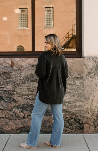 All Day Knit Denim Jacket, Vintage Black