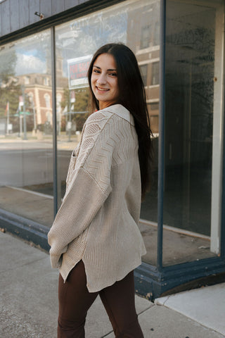 Mixed Cable Cardigan