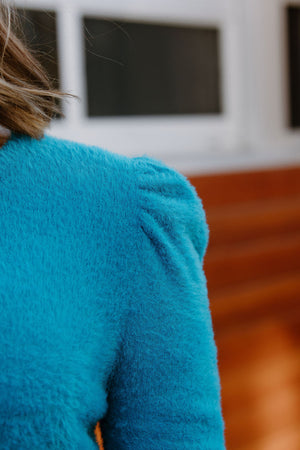 Fuzzy Sweater, Blue