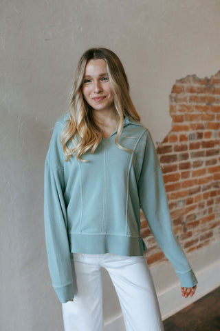 Capri Sweatshirt, Blue Surf