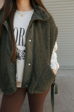 Teddy Vest, Olive