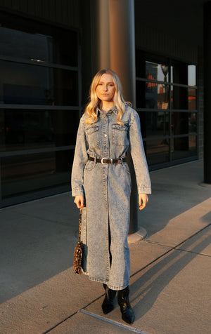 Denim Maxi Dress