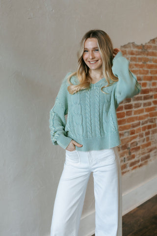 Harriet Sweater, Blue Surf