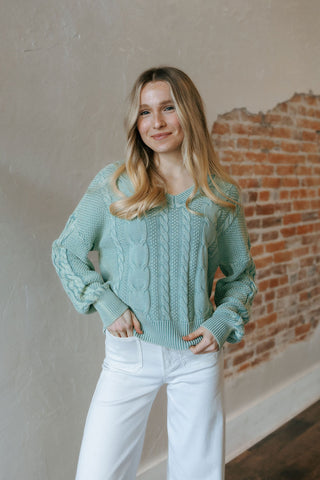 Harriet Sweater, Blue Surf