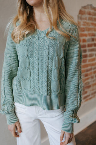 Harriet Sweater, Blue Surf