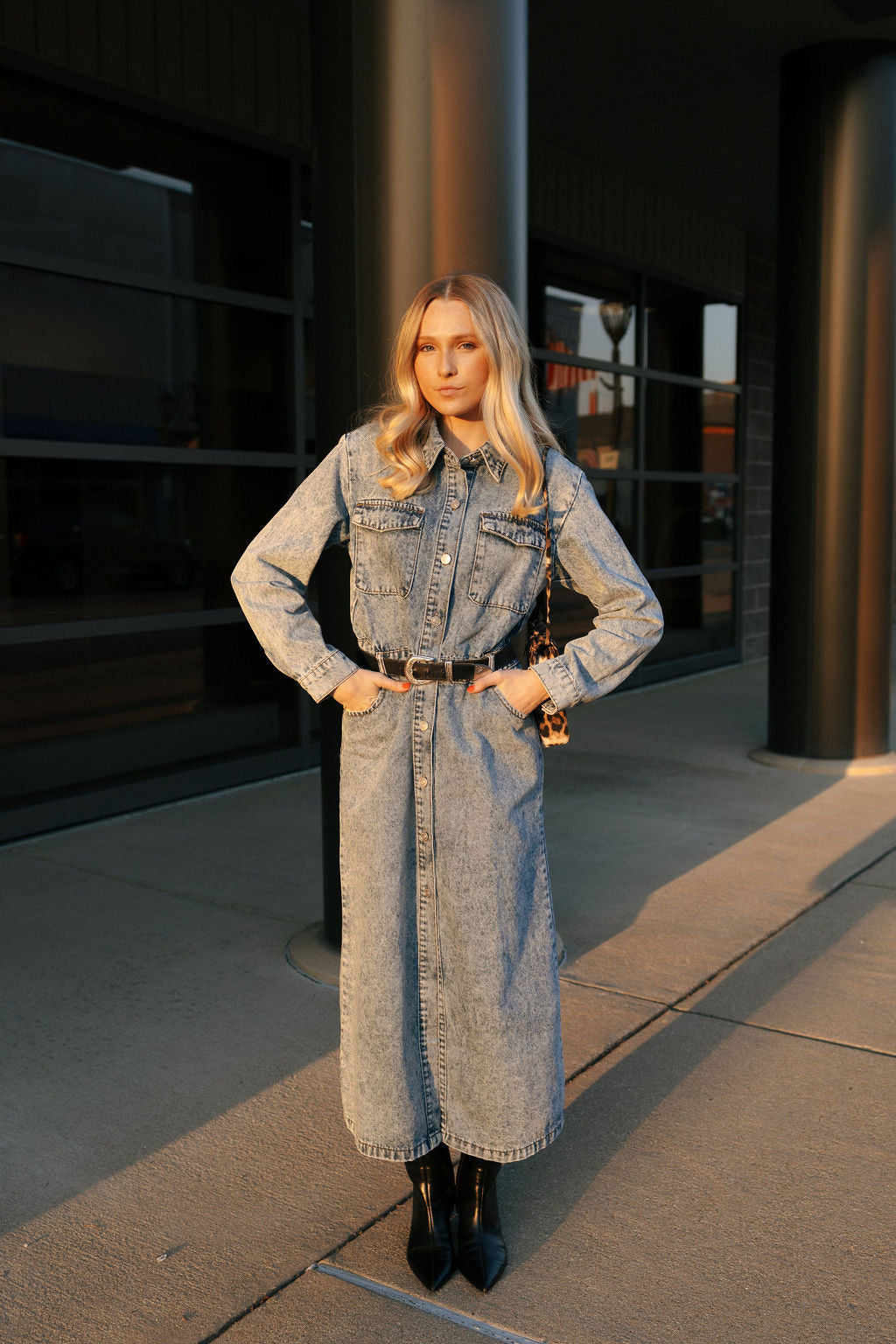 Denim Maxi Dress