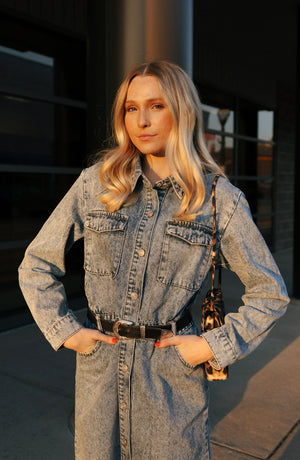 Denim Maxi Dress