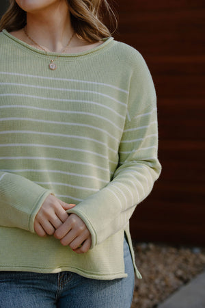 Stripe Sweater, Kiwi