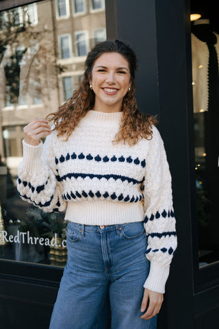 Color Pop Sweater, Navy