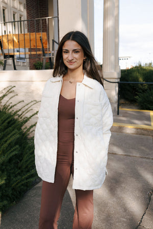 Quilted Jacket, Ivory