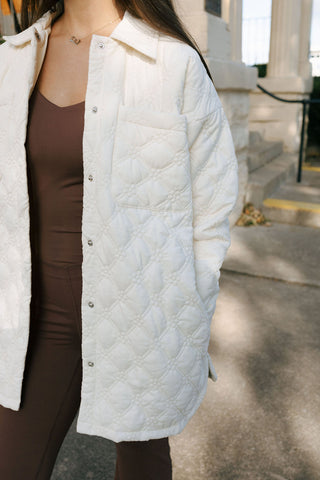 Quilted Jacket, Ivory