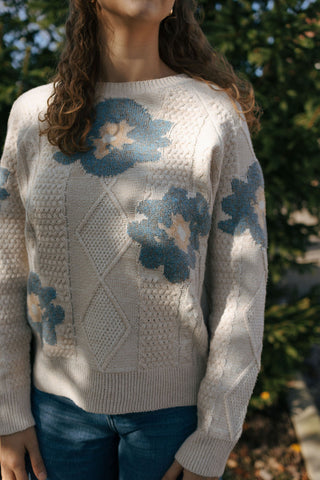 Floral Pattern Sweater