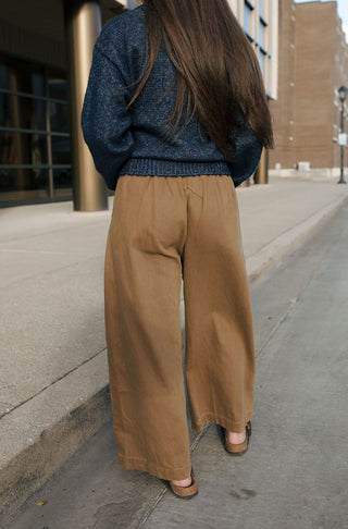 Wide Leg Pants, Dk Beige *final sale*