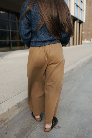 Wide Leg Pants, Dk Beige *final sale*